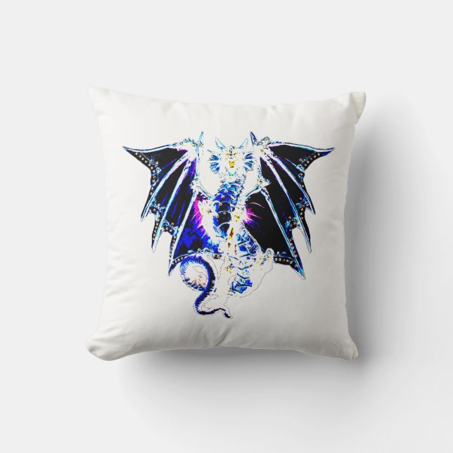 Reversible Sea Beast Fantasy Dragon  Cushion (Front)