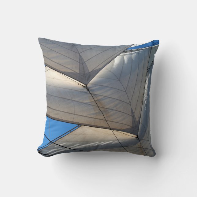 Reversible Ship Sails on a Pillow (Front)