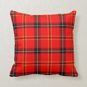 Reversible Tartan Plaid Design Throw Pillow