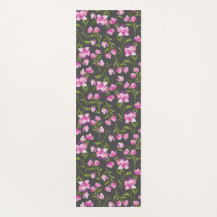 Reversible Watercolor Florals Yoga Mat