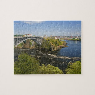 Reversing falls on the St. John River at St. 2 Jigsaw Puzzle