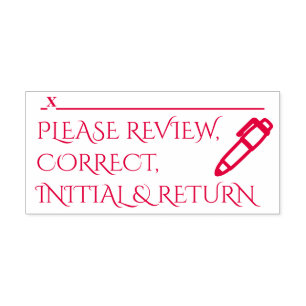 Review and Sign Request Rubber Stamp
