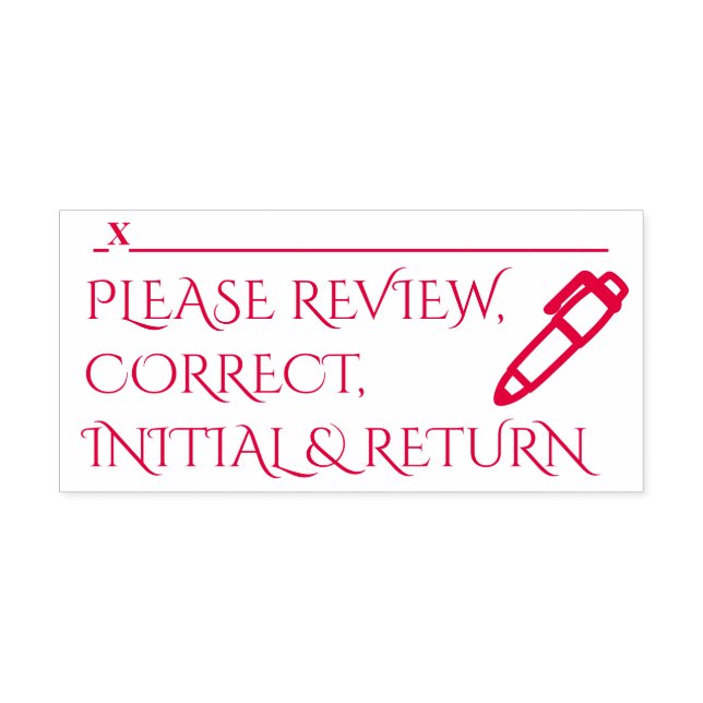 Review and Sign Request Rubber Stamp (Design)