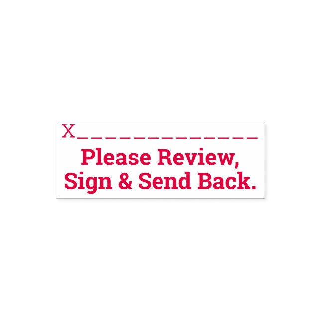 Review and Sign Request Rubber Stamp (Design)