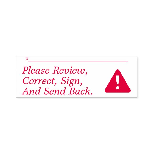 Review and Sign Request Rubber Stamp (Design)