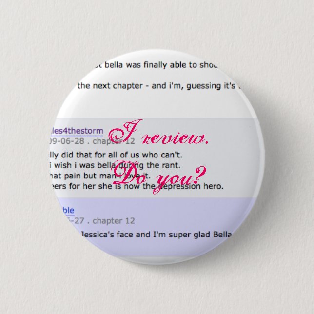 Review Crew Member 6 Cm Round Badge (Front)
