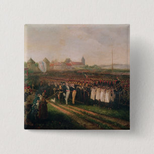Review of the National Guard and the Fire 15 Cm Square Badge