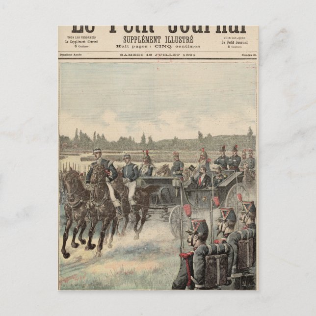 Review of Troops Postcard (Front)