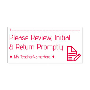 Review Request + Name Rubber Stamp