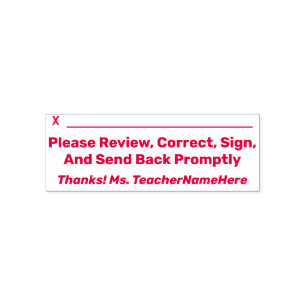 Review Request + Name Rubber Stamp