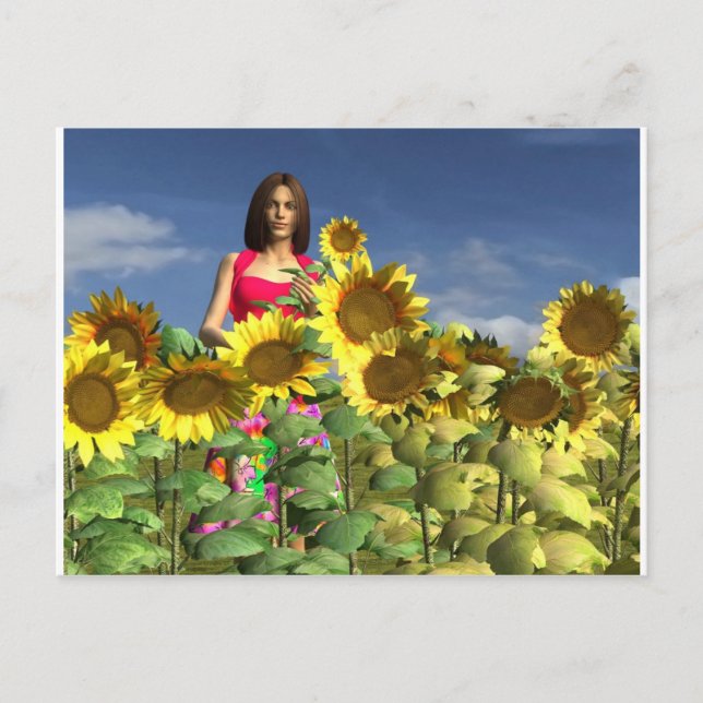 Revised Peyton Girl Spring Postcard (Front)