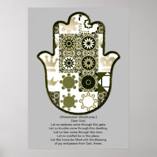 Revisited Khamsa Hand Poster Design 1 Owner
