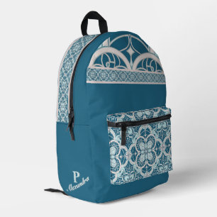 Revisited Mexican folk art floral personalized Pr Printed Backpack