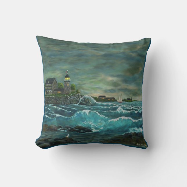 Revisiting Hob's Lighthouse Cushion (Front)