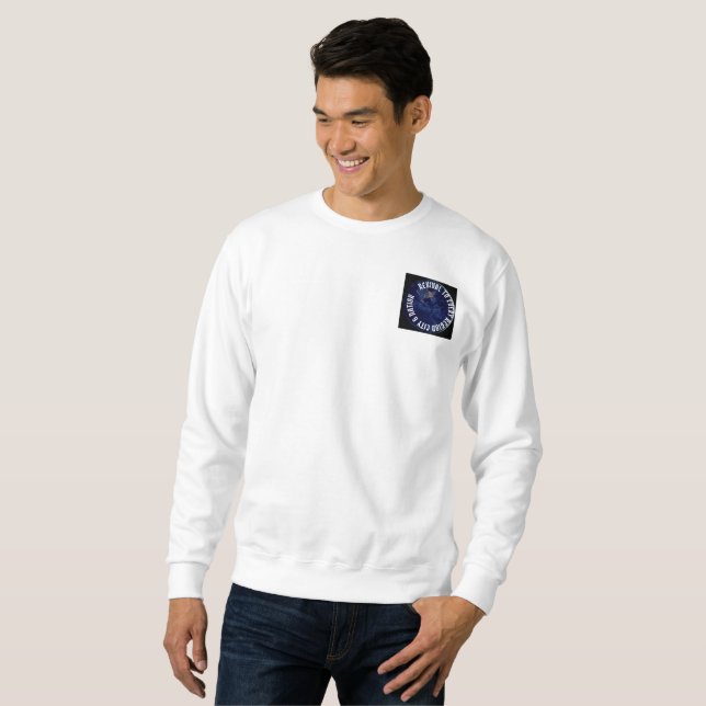 Revival to every city region & nation white sweats sweatshirt (Front Full)