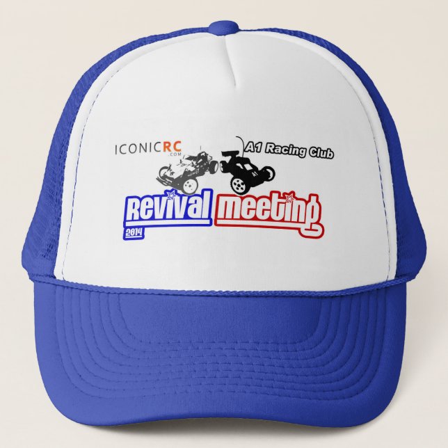 Revival Trucker Cap (Blue) (Front)