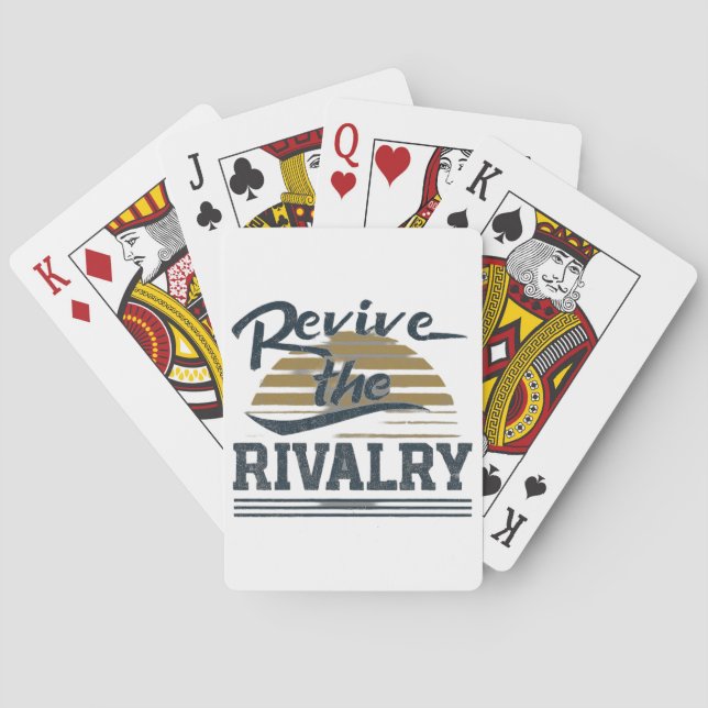 Revive The Rivalry  Playing Cards (Back)