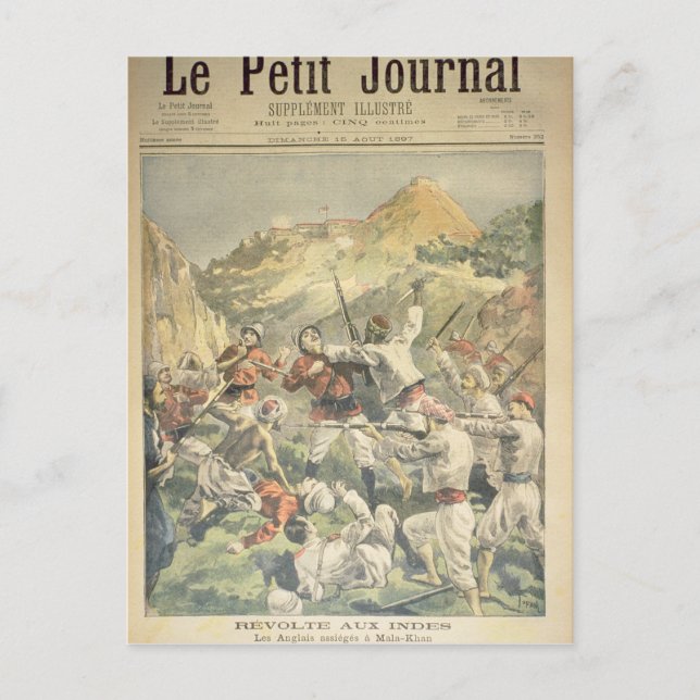 Revolt in India Postcard (Front)