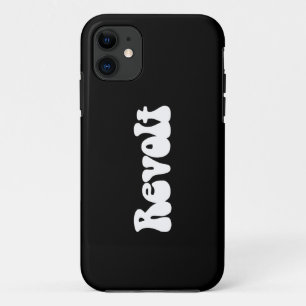 Revolt - White on Black Case-Mate iPhone Case