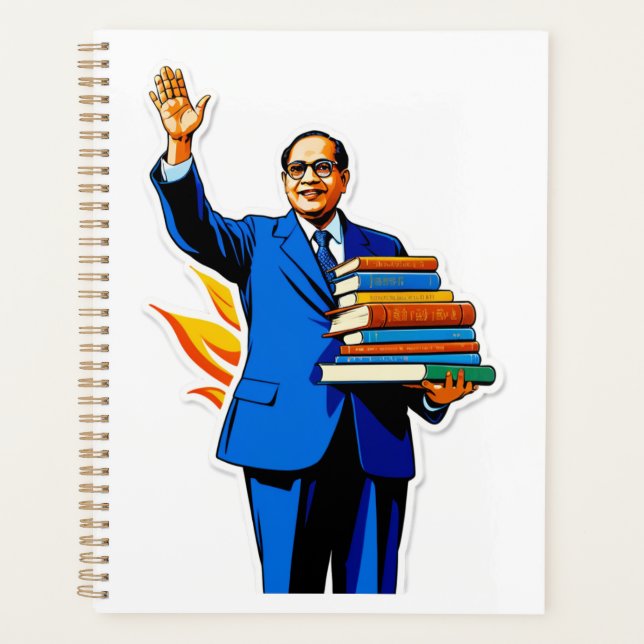 Revolution Begins with Books" Planner (Front)