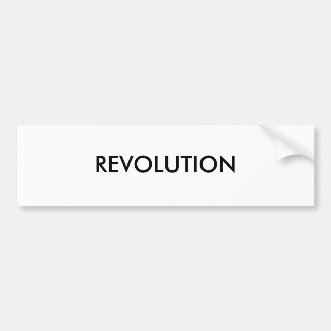 REVOLUTION BUMPER STICKER (Front)