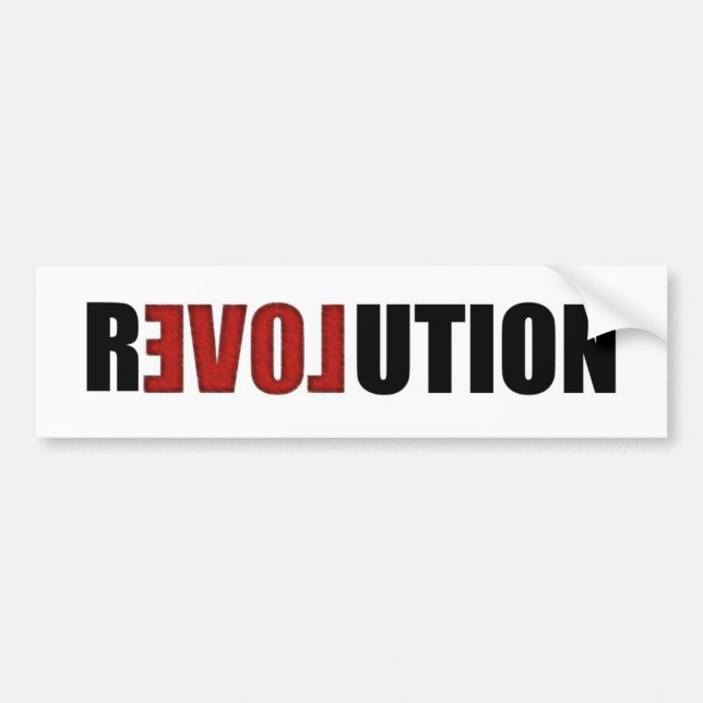 Revolution (Love) Bumper Sticker (Front)