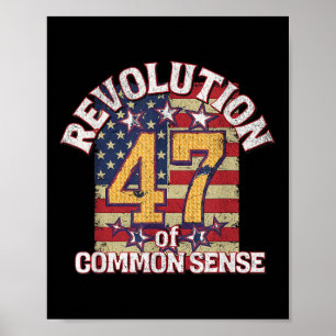 Revolution Of Common Sense Trump 47 President Poster
