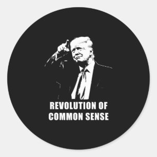 Revolution Of Common Sense – Trump Inauguration 20 Classic Round Sticker