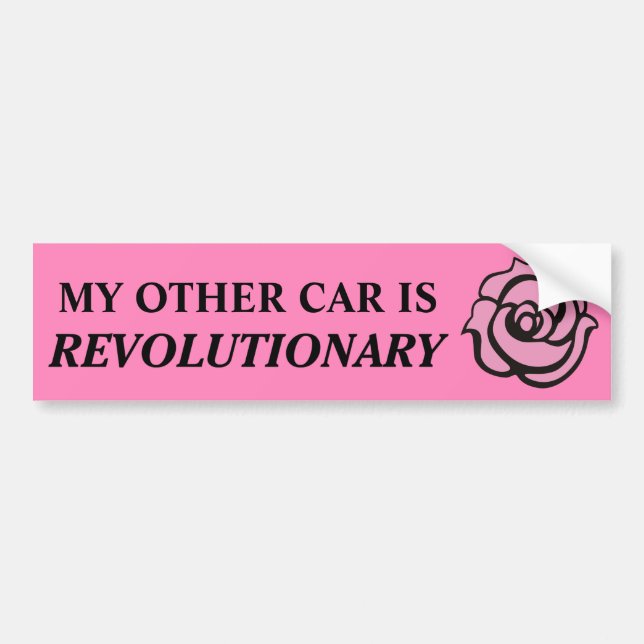 revolutionary bumper sticker (Front)