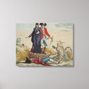 Revolutionary cartoon about Tithes Canvas Print