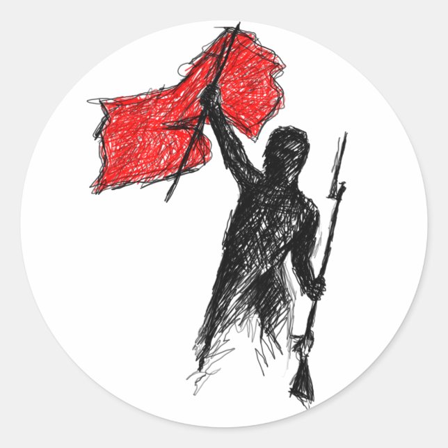 Revolutionary! Classic Round Sticker (Front)