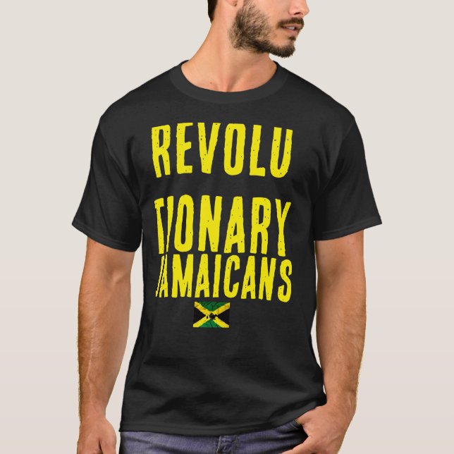 REVOLUTIONARY JAMAICANS Basic Dark T-Shirt (Front)