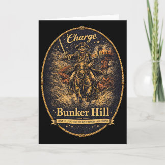 Revolutionary War 1776 American History Bunker Hil Card