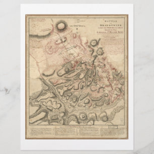 Revolutionary War Battle of Brandywine Map (1777)