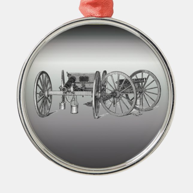 Revolutionary War Cannon Ornament (Front)