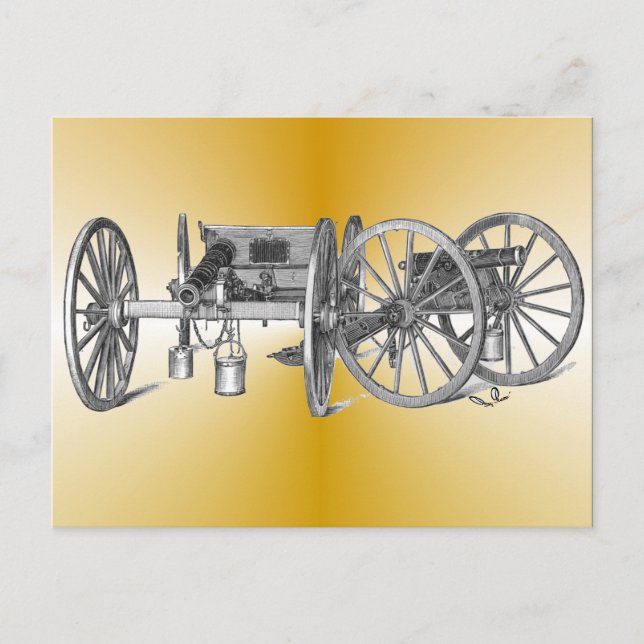 Revolutionary War Cannon Postcard (Front)