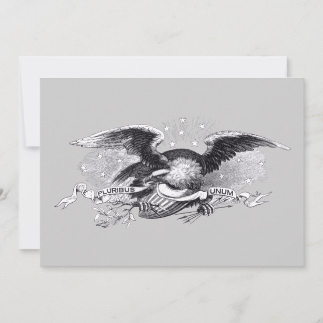 Revolutionary War Eagle Invitation (Front)
