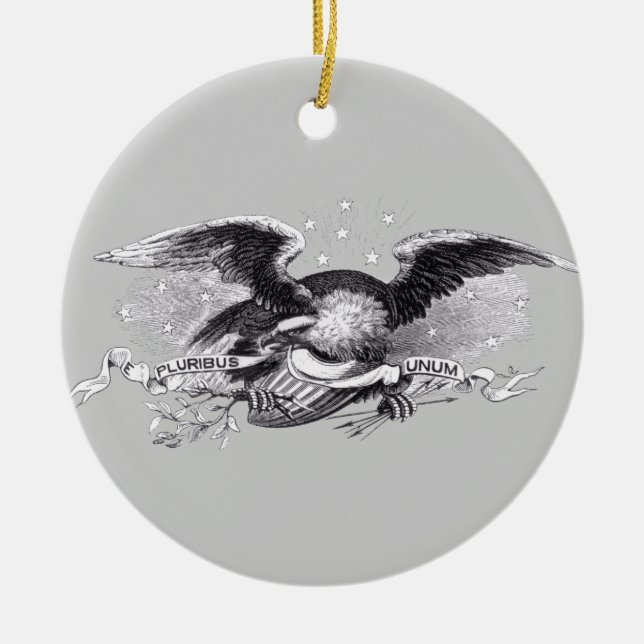 Revolutionary War Eagle Ornament (Front)