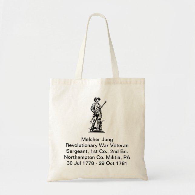 Revolutionary War Veteran Tote Bag (Front)