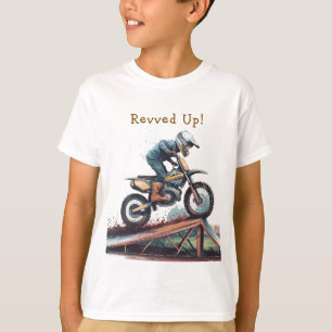 Revved Up Racer: Motorbike Birthday Bash T-Shirt