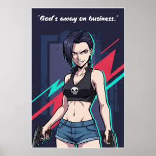 Revy – Black Lagoon Motivation Poster Anime