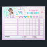 Reward Chart Mermaid Personalised Chore Chart Notepad<br><div class="desc">Personalised Reward Chore Routine Chart.</div>