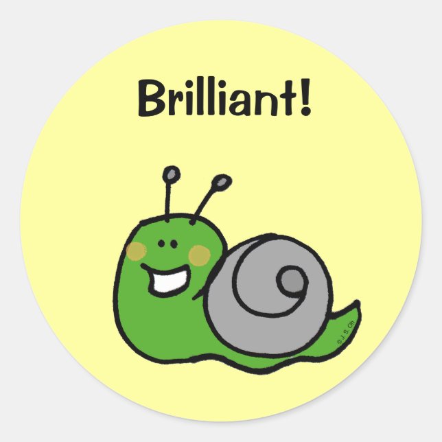 Reward sticker (Brilliant!) (Front)