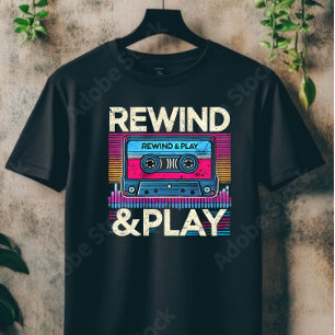 rewind and play T-Shirt
