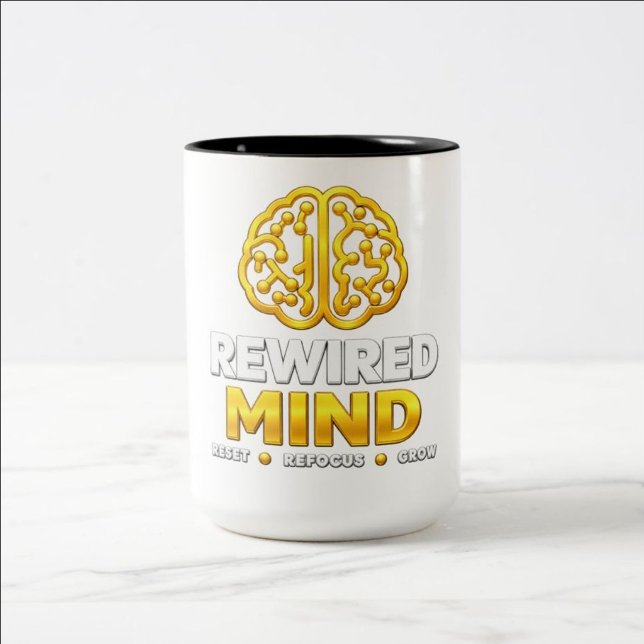 Rewired Mind Logo Mug - Black Coffee Mug (Creator Uploaded)