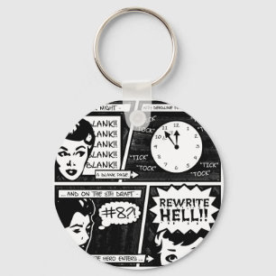 Rewrite Hell Comic Strip Key Ring