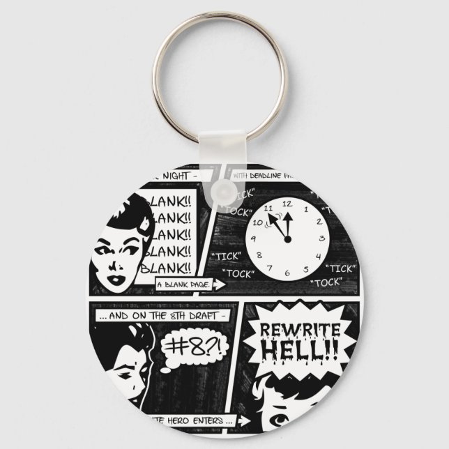 Rewrite Hell Comic Strip Key Ring (Front)
