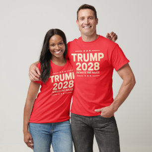 Rewrite the Rules Patriotic, Trump 2028 T-Shirt