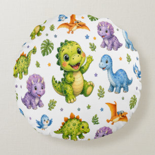 Rex And Dino-Mite Friends Round Cushion