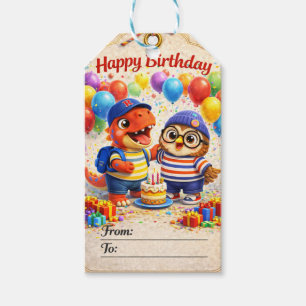 rex and hoot gift tags
